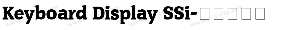 Keyboard Display SSi字体转换